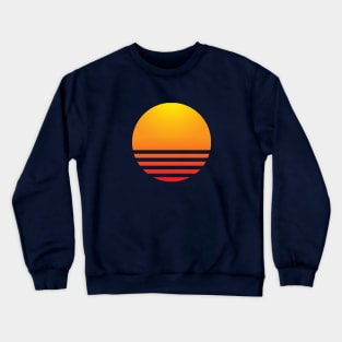 Synthwave Sun Crewneck Sweatshirt